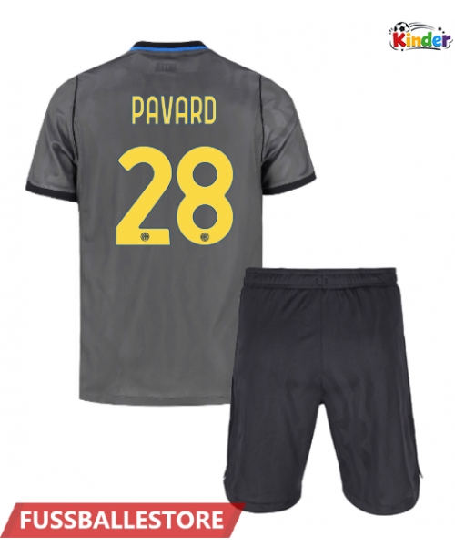 Günstige Inter Milan Benjamin Pavard #28 3rd trikot Kinder 2026-27 Kurzarm (+ Kurze Hosen)